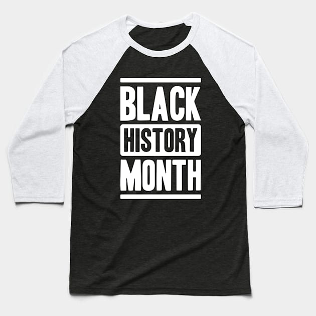 Black History Month Baseball T-Shirt by kevenwal